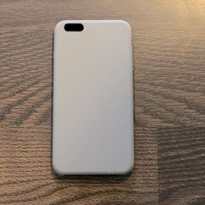 Gray silicone iPhone 6s case